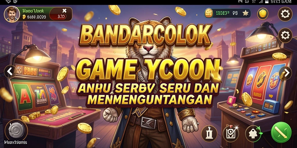 Tampilan gameplay menarik dari BANDARCOLOK dengan strategi manajemen bisnis.