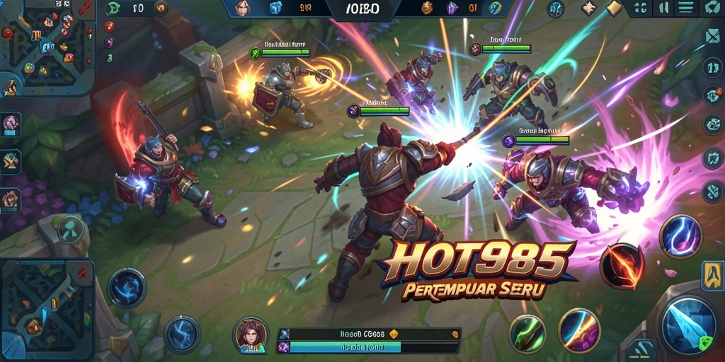 Tampilkan aksi seru dalam pertarungan game MOBA HOT985.