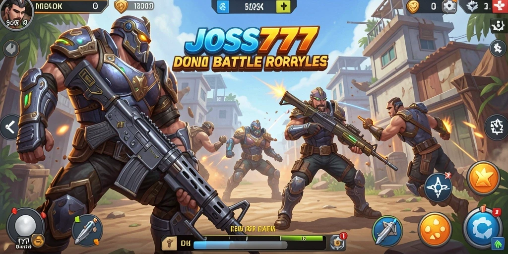 Gameplay mendebarkan di <strong>JOSS777</strong> dengan aksi Battle Royale yang intens.