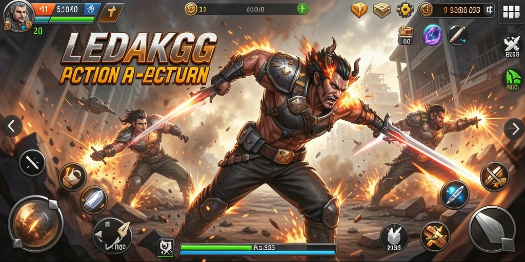 Tampilan seru dari gameplay LEDAKGG yang mendebarkan.