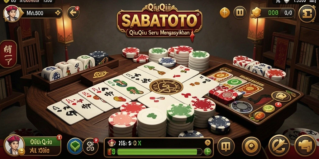 Tampilan gameplay QiuQiu yang menarik dan interaktif.