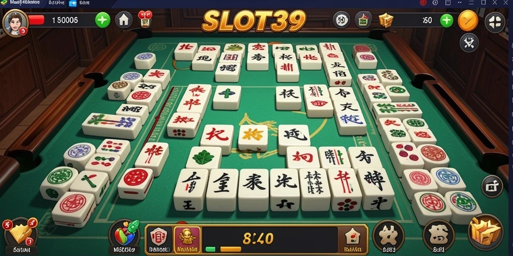 Tampilan gameplay menghibur dan menantang dengan Mahjong di SLOT39.