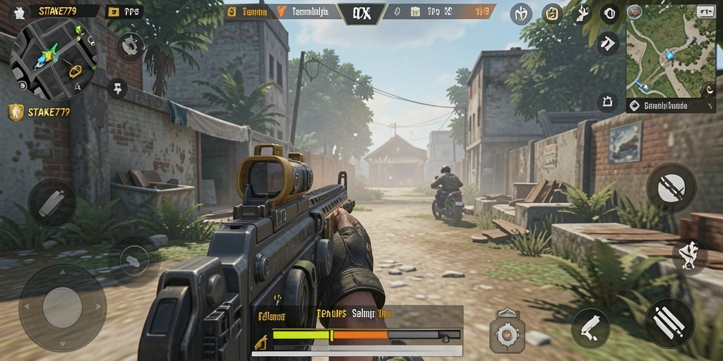 Gameplay STAKE779 menampilkan aksi seru dalam mode TPS yang dinamis.