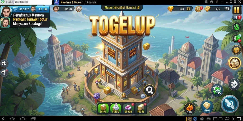 Tampilan gameplay <strong>TOGELUP</strong> yang menarik dari Tower Defense yang mendebarkan.