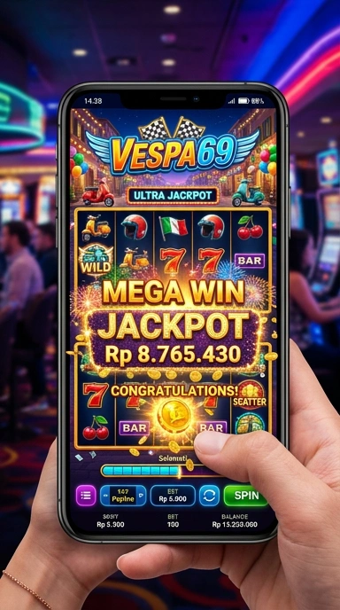 Halaman kategorisasi aplikasi vespa69 yang memudahkan navigasi.